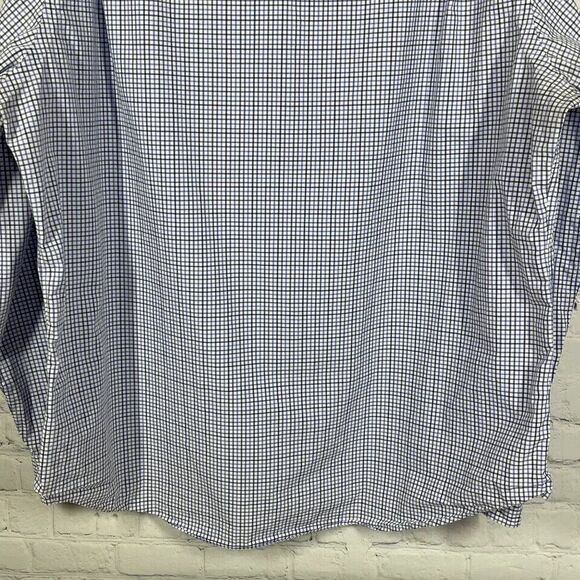 Polo Ralph Lauren Shirt Mens 2XL XXL Button Up Plaid Check Gingham Blue Pony - Picture 9 of 13